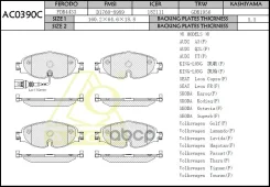 ������� ���������, �������� Anchi AC0390C SP1678; PN-33005W; P85126; LP2698; L8V0698151G; L8V0698151D; L5QD698151A; JZW 698 151 AN; HP1678; HB788; GP...