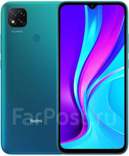 Смартфон Xiaomi Redmi 9C 2/32GB Green, 32 гб, 6.53", моноблок, зеленый ...