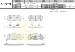 ������� Anchi AC1997C (PN0833; �68052369AA; �68052369AB; �GK1329; �CKCR-38; �A0004209600; �A0074208020) Anchi ���. AC1997C AC1997C ����