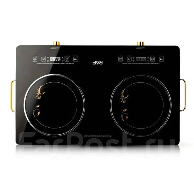 Плита электрическая двухкомфорочная RAF R.8088, стеклокерамика, новый ...