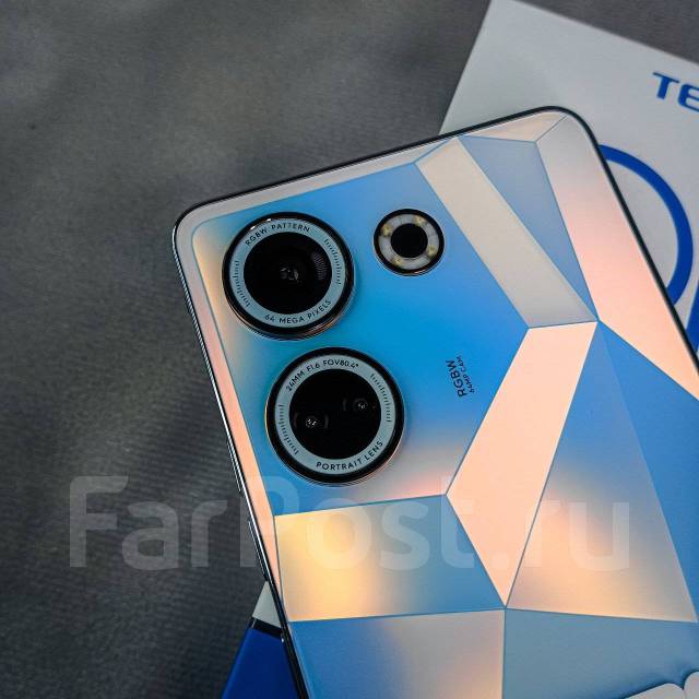 Tecno Camon 20 8ГБ+256ГБ Ростест! Glacier Glow! NFC! +BTнаушники, 6.70 ...