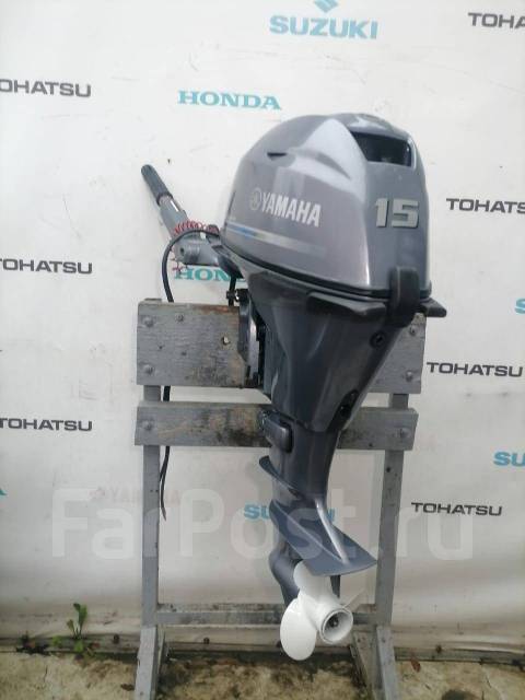 Yamaha F15, нога S, 15,00 л.с. S (381 мм), 2017 год, бензиновый, 4 ...