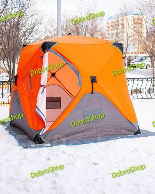 Палатка куб зимняя утепленная 200x200xh215см Traveltop AG2038-1, новый ...
