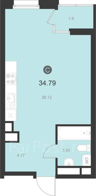 Квартира-студия в ЖК «Видный» - Купить Студия квартиру во Владивостоке ...