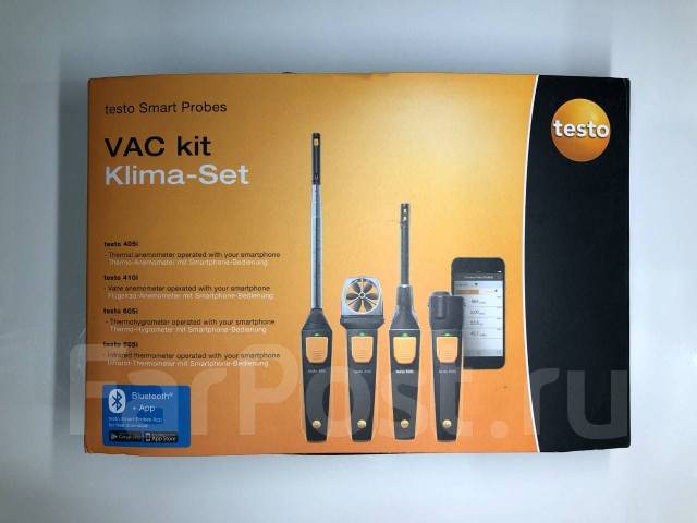 Комплект для систем вентиляции Testo Klima-Set (VAC set), новый, в ...