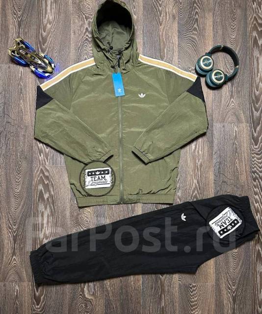 Khaki green best sale adidas jacket