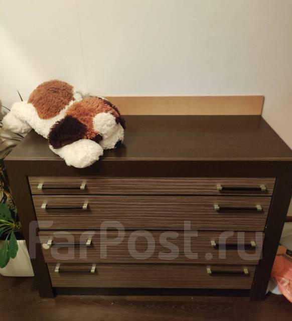 Комод, количество ящиков: 4, тёмное дерево, 110,0 см, 80,0 см, 46,0 см ...