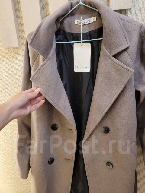 Пальто женское кашемир MaxMara, 46, 48, демисезон, новый, в наличии ...