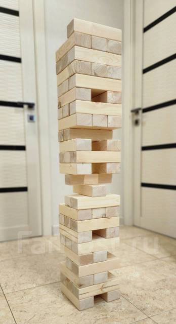 Башня Гигантская jenga(Большая дженга XXL) 85 - 170 см, 56 брусков ...
