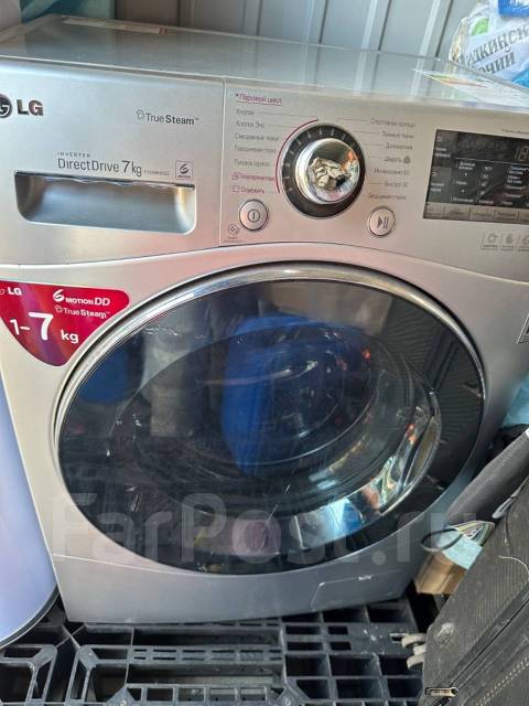Стиральная машина автомат, загрузка 7кг. LG Direct Drive, LG, б/у, в ...