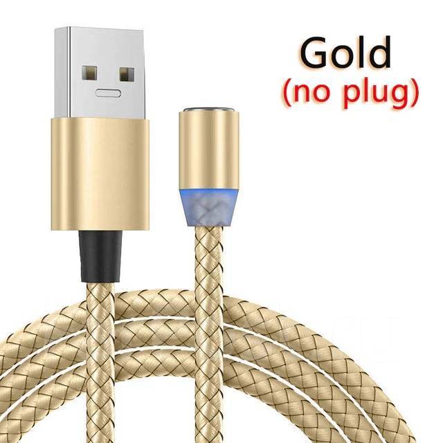 Кабель зарядки магнитный USB под круглый коннектор 3 A 1 метр 4 цвета ...