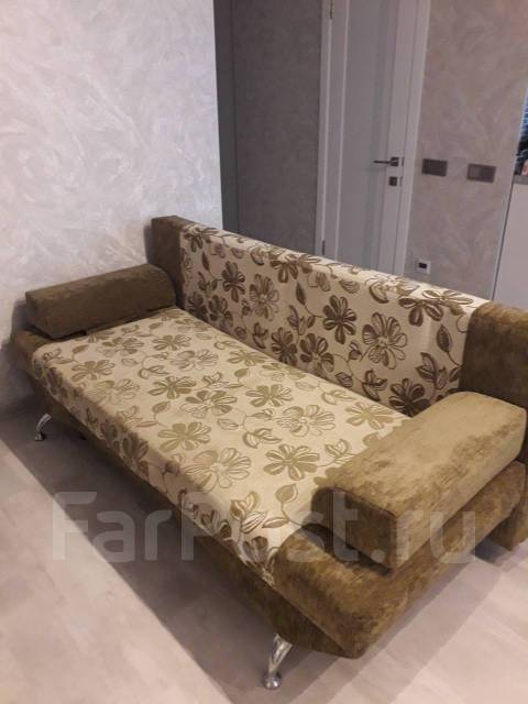 Недорого диван раскладной, ткань, другое, ящик для белья, светлое ...