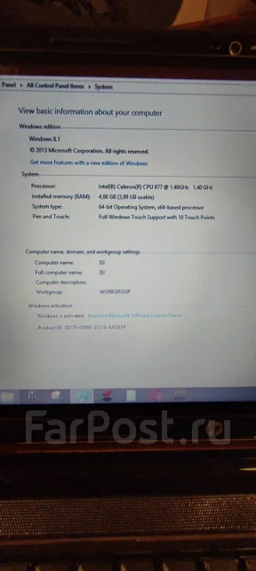 HP Pavilion TouchSmart 14. 14", 1,4����, ��� 4 ��, ���� 500���, WiFi: 1 ����