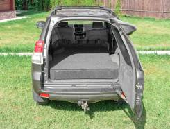 Органайзер в багажник для Toyota Land Cruiser Prado 120 (2 выдв.ящика+спальник)