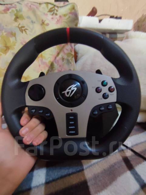 Игровой руль до ПК консолей DEXP Wheelman PRO, б/у, в наличии. Цена: 2 ...