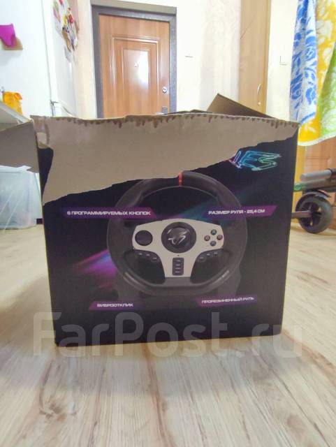 Игровой руль до ПК консолей DEXP Wheelman PRO, б/у, в наличии. Цена: 2 ...