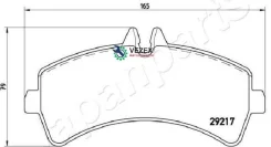 ������� ��������� Mercedes Sprinter (906)/Volkswagen Crafter 06 ������ Japanparts PP0523AF PP0523AF ����