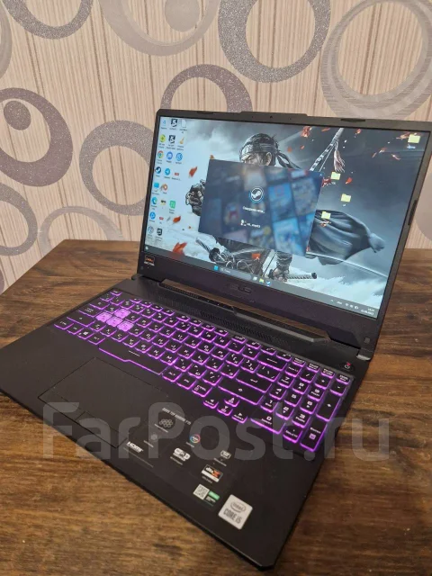 Asus TUF Gaming F15. 15.6", 2,4����, ��� 8 ��, ���� 512���, WiFi: 1, Bluetooth: 1, ����������� �� 5��. ����
