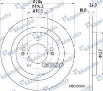 ���� ��������� ������ ��� 284*10*24 9 Hyundai (� ����� ���! ) Mando ���. mbc030050 MBC030050 ����