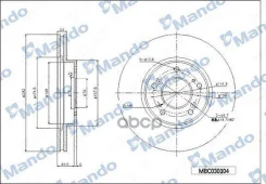 ���� ��������� �������� ��� 281 3*23*47 ������������� Honda (� ����� ���! ) Mando ���. mbc030104 MBC030104 ����