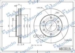 ���� ��������� �������� ��� 289 8*26*46 2 ������������� Mitsubishi Mando ���. mbc030119 MBC030119 ����