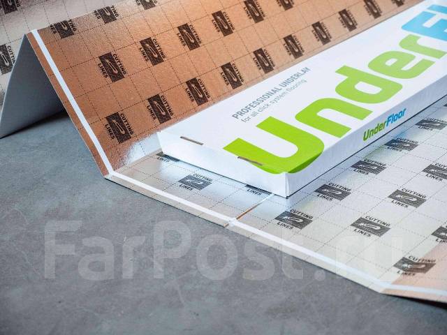 Подложка для SPC / LVT плитки Under Floor Silver LINE 1,5мм фольгир, в ...