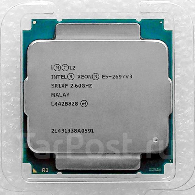 Intel Xeon E5-2697 V3 2.6-3.6GHz 14C/28T 35Mb LGA2011-3 +, б/у, в ...