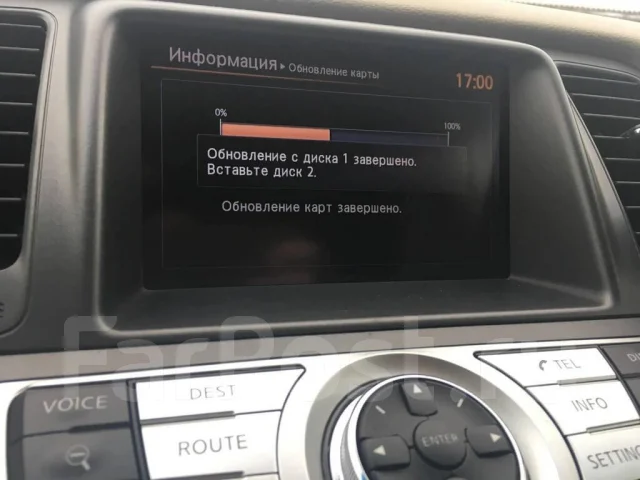 Обновление карт навигации Nissan и Infinity во Владивостоке