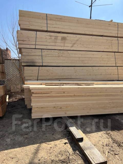 Доска обрезная сосна, ель, лиственница 25х150 50х150 50х200м 4м - 6м в ...