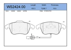 ������� ��������� �������� �������� ��� AUDI A4, AUDI A5 jeenice ws242400 WS242400 ����