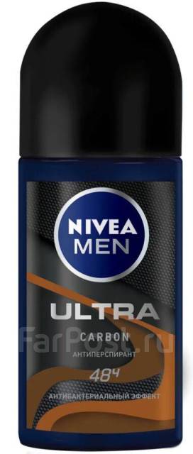 Нивея Антиперспирант ролик Men Ultra Carbon, 50 мл Nivea, под заказ ...
