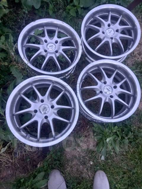 Диски литые Work R15 4/100, 15", 1 шт, 4x100, 3,00 кг. 4 шт, б/у, в ...