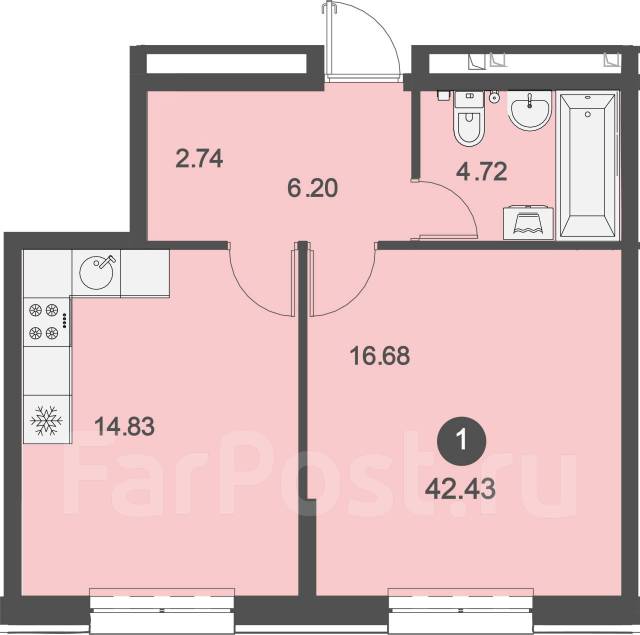 1-комнатная квартира в ЖК «Клуб 25» - Купить 1-комнатная квартиру во ...