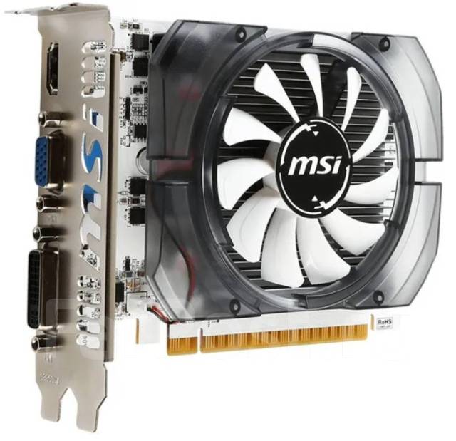 Видеокарта MSI GeForce GT 730 (2 Гб), б/у, в наличии. Цена: 5 000₽ во ...