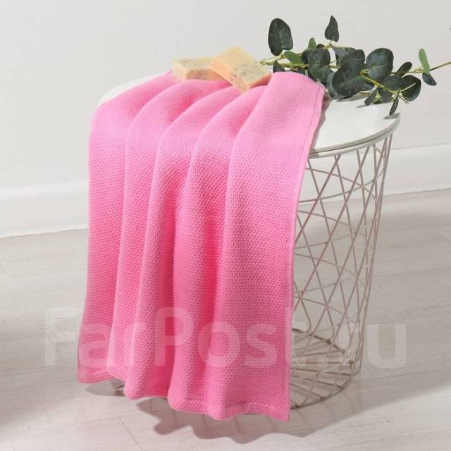 Полотенце вафельное Love Life Sweet Momemt 70х130 см, розовый, 100% хл ...