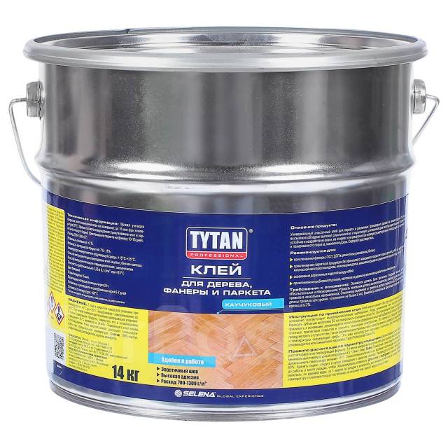 Клей Tytan для фанеры и паркета 14 кг, под заказ. Цена: 10 931.20₽ во ...