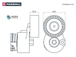 ���������� ����� (���) Nissan Almera II, Nissan Micra III, Renault CLIO II, Renault Kangoo I, Renaul Marshall MS4952 MS4952 ����
