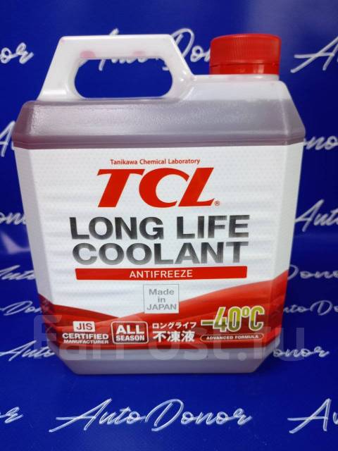 Антифриз TCL LLC -40C красный 4 л. Япония LLC01236, в наличии. Цена: 1 ...