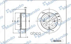 ���� ��������� ������ ��� 262*10*76 KIA (� ����� ���! ) Mando ���. mbc030078 MBC030078 ����