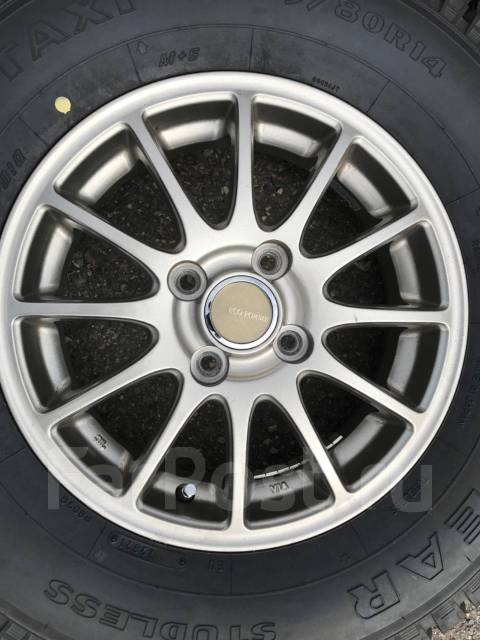 Литые диски R14. 4x100, Bridgestone Eco Forme, 14", 1 шт, 4 шт, б/у, в ...