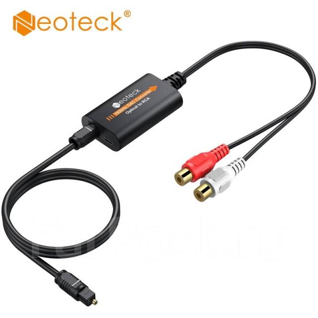 Цифро-аналоговый преобразователь Toslink в RCA Neoteck 192 кГц DAC ...