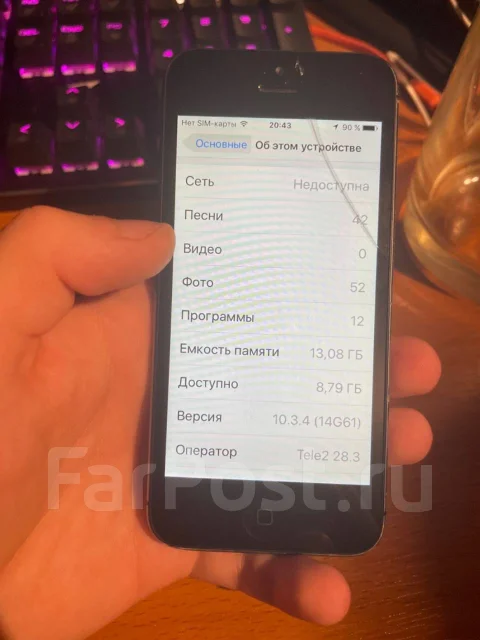 Apple iPhone 5. �/�, 16 ��, ������, 4G LTE ����