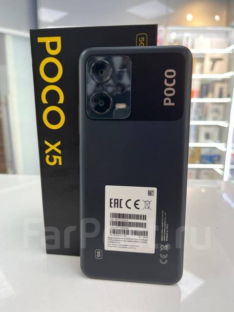Смартфон Poco X5 5G 8-256GB Black, 6.67", моноблок, черный, 3G, 4G LTE ...