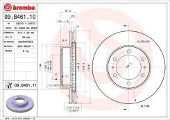 ���� ����. �����. Fr 09b46111 Brembo, ������ �������� 09B46111 ����