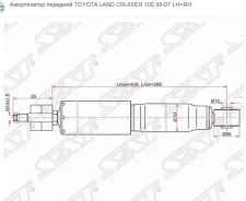 ����������� 345022 F L. Cruiser HDJ, UZJ100(98-) ST4851169545 ����