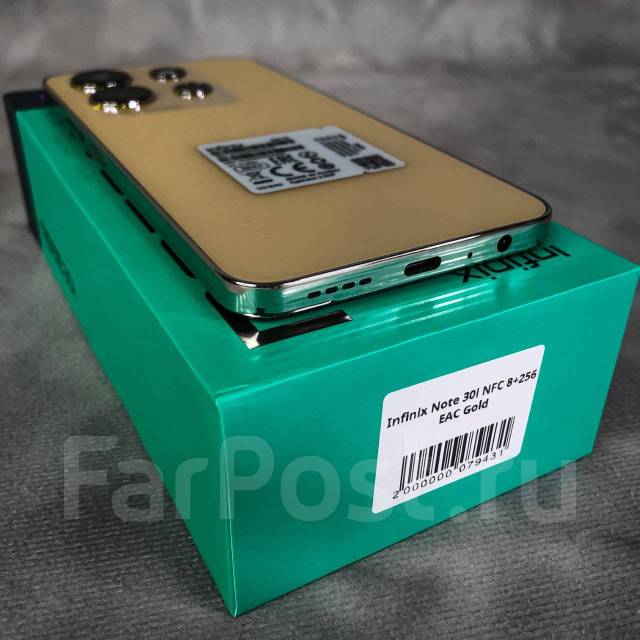 Infinix Note 30i 8ГБ+128ГБ Золотой! Ростест! NFC! +BTнаушники, 6.66 ...