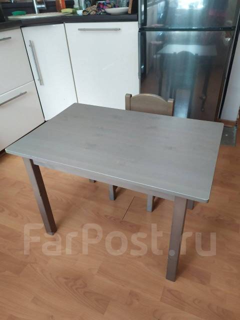 Стол и стул детский деревянный Сундвик IKEA, б/у, в наличии. Цена: 2 ...