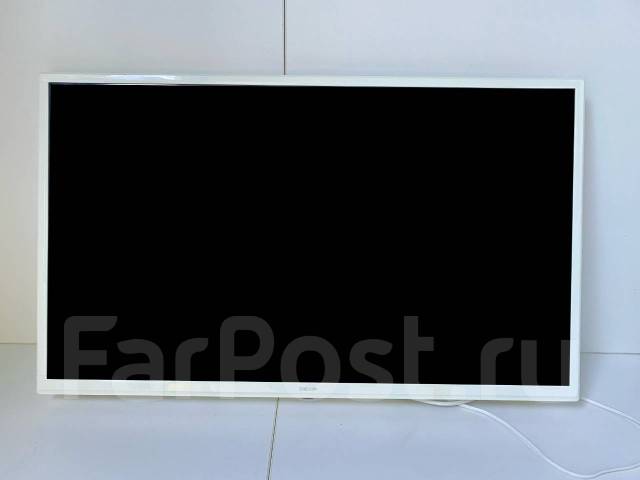 Телевизор Белый 32" (81 см) DEXP H32D7300 Б/У + кронштейн поворотный ...