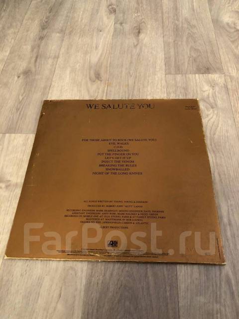 Виниловая пластинка AC/DC–For Those To Rock 81, б/у, в наличии. Цена: 3 ...