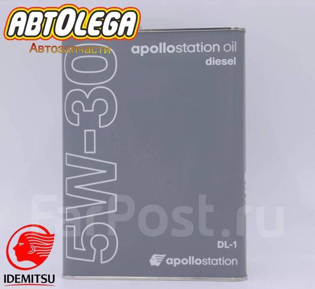 Моторное масло Idemitsu Apollostation OIL Diesel DL-1 5W30 4л, 4,00 л ...